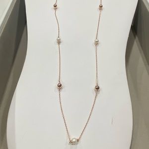 Pandora rose gold plated necklace